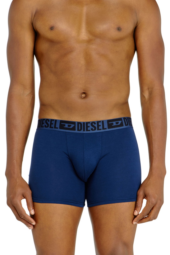 Photo: Diesel Three-pack boxer briefs in stretch cotton - Boxer briefs Mens in Multicolor