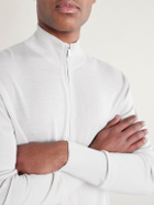 Eleventy - Wool Zip-Up Cardigan - Gray
