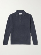 Mr P. - Textured-Cashmere Polo Shirt - Black