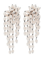 Isabel Marant Hanabi Beaded Clip-on Drop Earrings - Silver - One Size