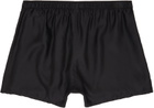 ZEGNA Black Silk Boxers