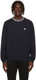Lacoste Navy Logo Collar Sweatshirt