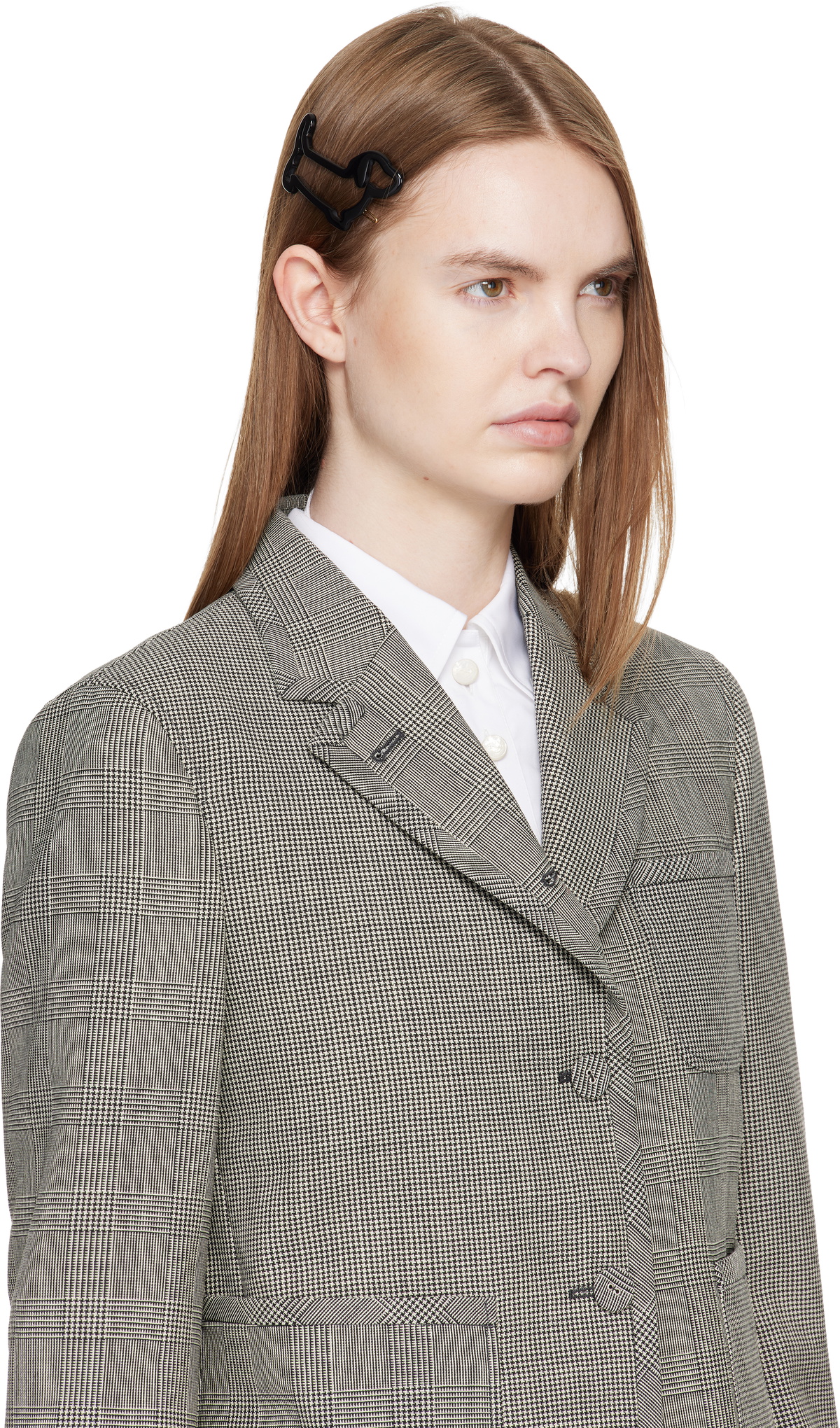 Thom Browne Black Acetate Hector Hair Clip