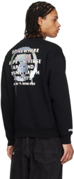 AAPE by A Bathing Ape Black Graphic Sweater