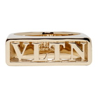 Valentino Gold Valentino Garavani Logo Ring