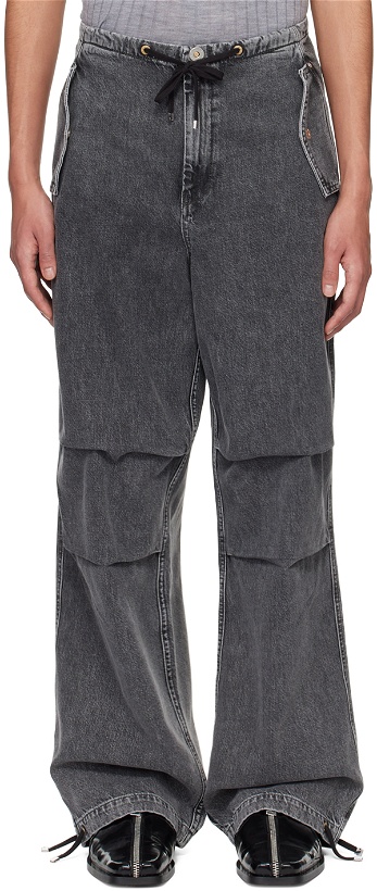 Photo: Dion Lee Black Relaxed Jeans