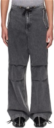 Dion Lee Black Relaxed Jeans
