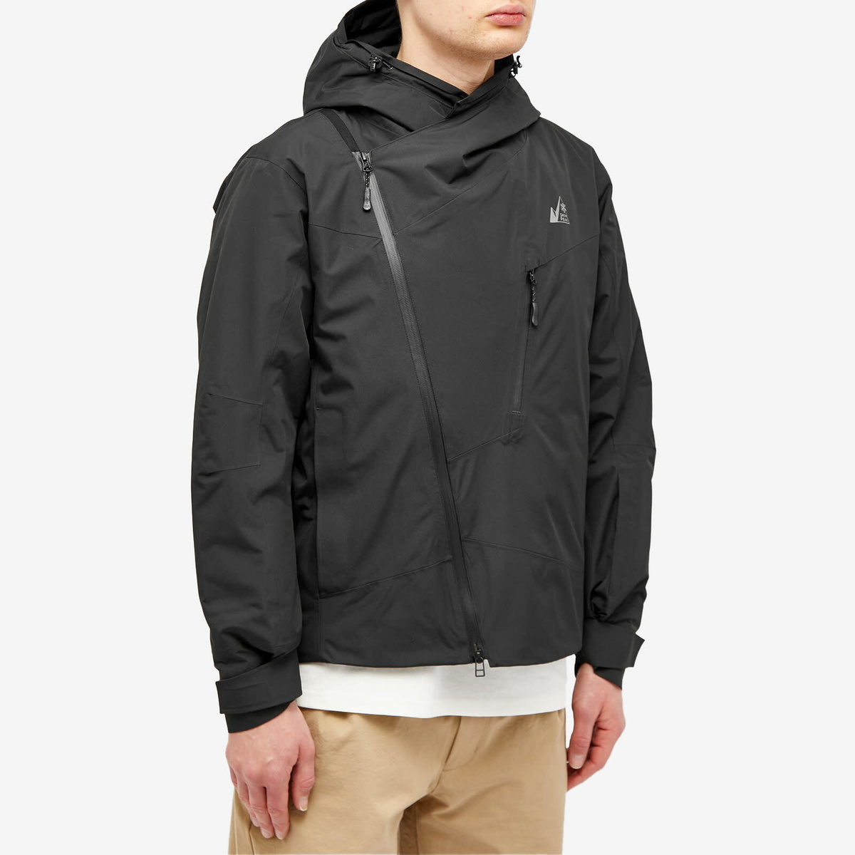 Snow Peak Men's x Mountain of Moods Puffed Graphen Jacket in Black