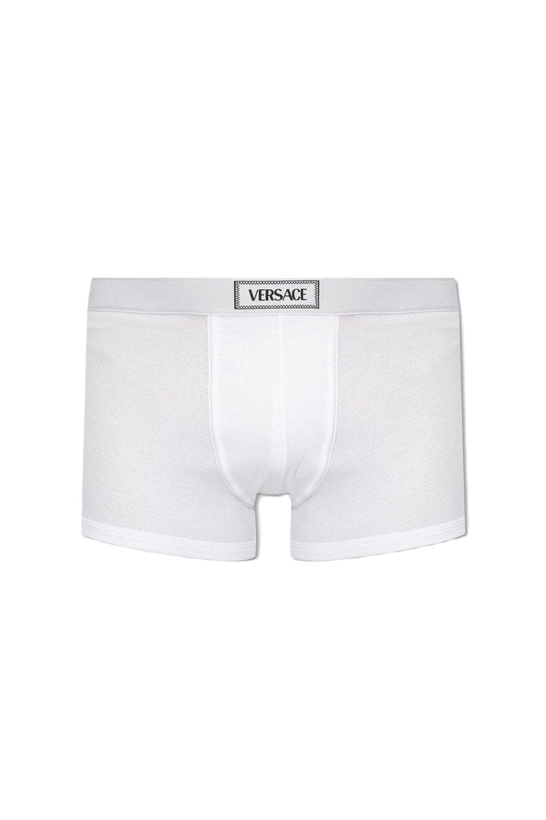 Photo: Versace 90s Logo-waistband Stretched Boxer Briefs