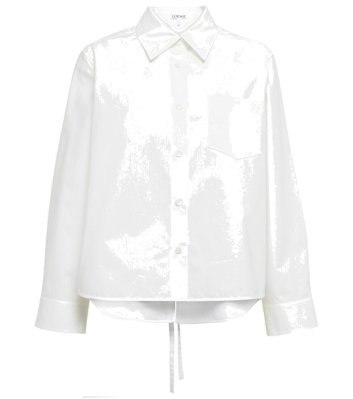Loewe - Open-back cotton poplin trapeze shirt Loewe