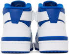 adidas Originals White & Blue Forum Sneakers