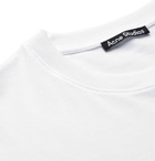 ACNE STUDIOS - Exford Oversized Iridescent Logo-Print Cotton-Jersey T-Shirt - White