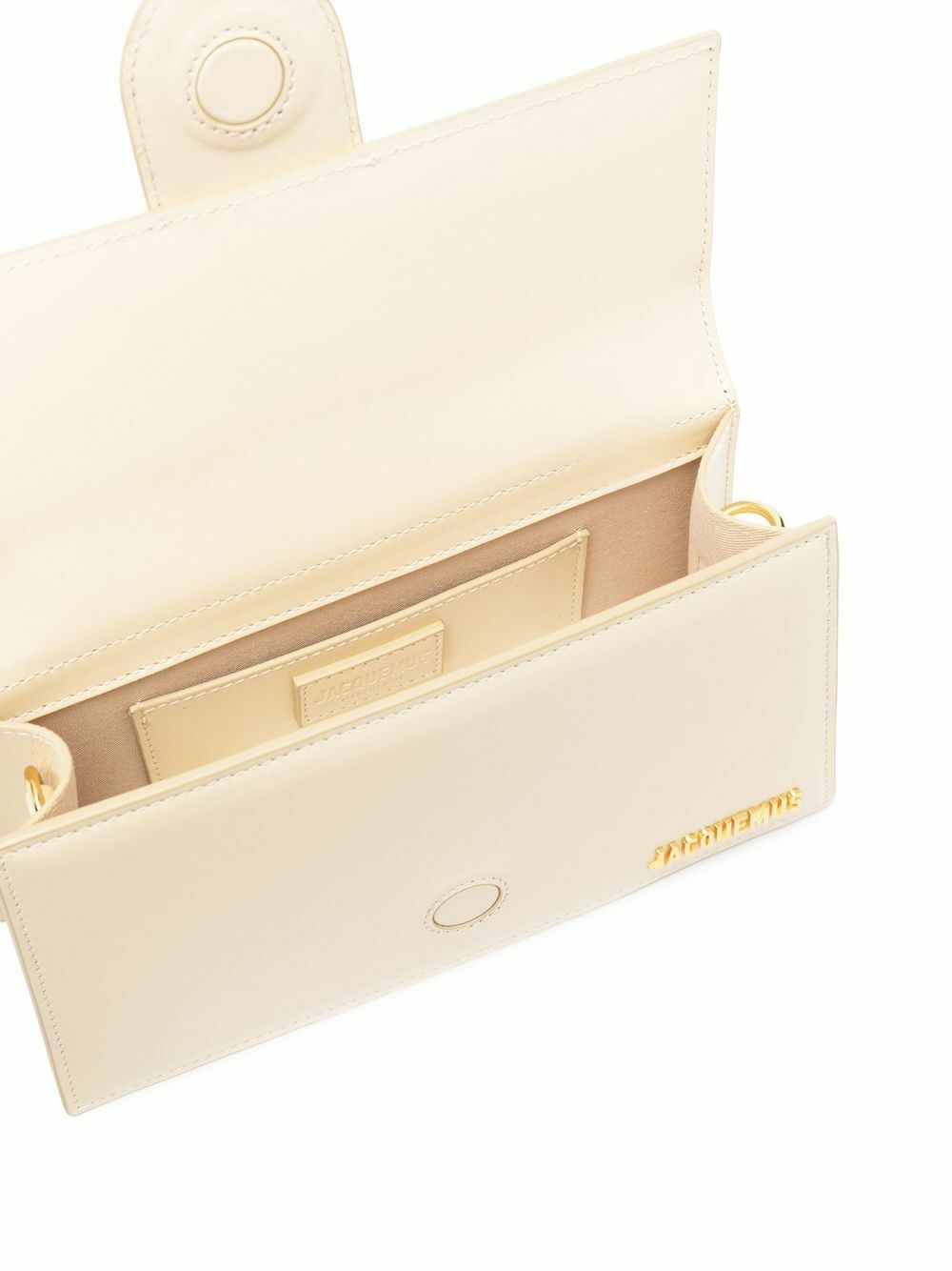 Jacquemus Ivory Cocco Le Grand Bambino Handbag