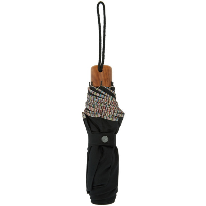 Photo: Paul Smith Black Multi Stripe Telescopic Umbrella