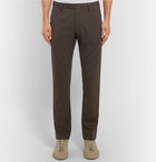 NN07 - Theo Slim-Fit Stretch-Twill Trousers - Men - Brown