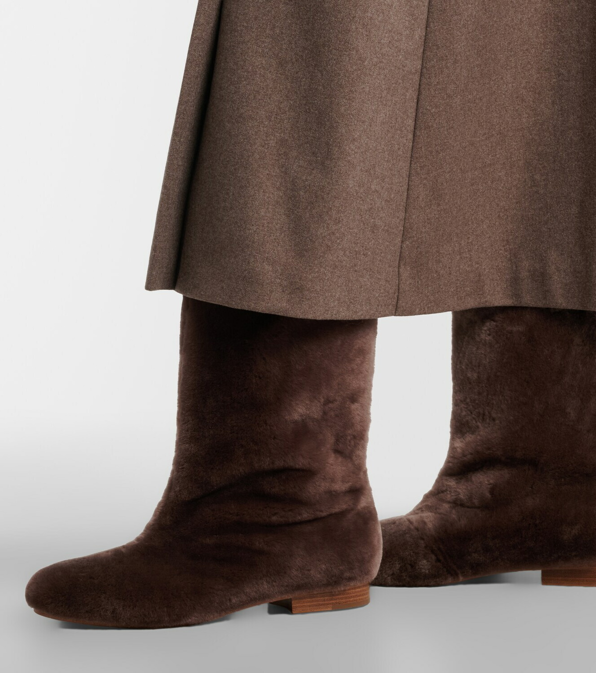 Gabriela Hearst Tina shearling mid-calf boots