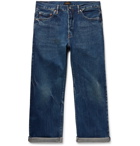 Chimala - Cropped Washed Selvedge Denim Jeans - Blue