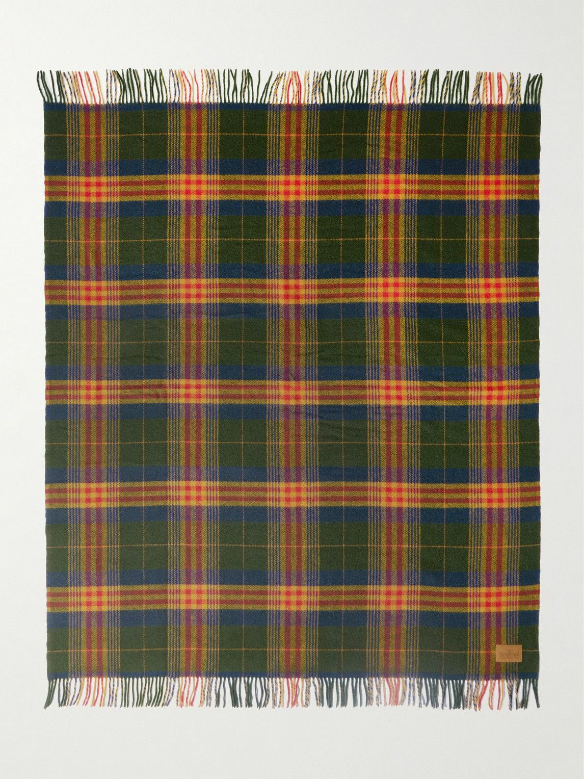 Pendleton - Motor Robe Fringed Checked Wool Throw