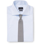 Ermenegildo Zegna - Light-Blue Cutaway-Collar Striped Cotton Shirt - Blue