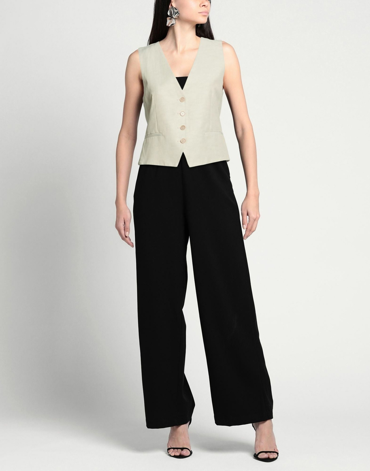 P. a.r. o.s. h. Womens Tailored Vest Light in Grey