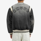 Rhude Men's Lighting Bomber Jacket in Black
