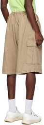 Acne Studios Beige Embroidered Shorts