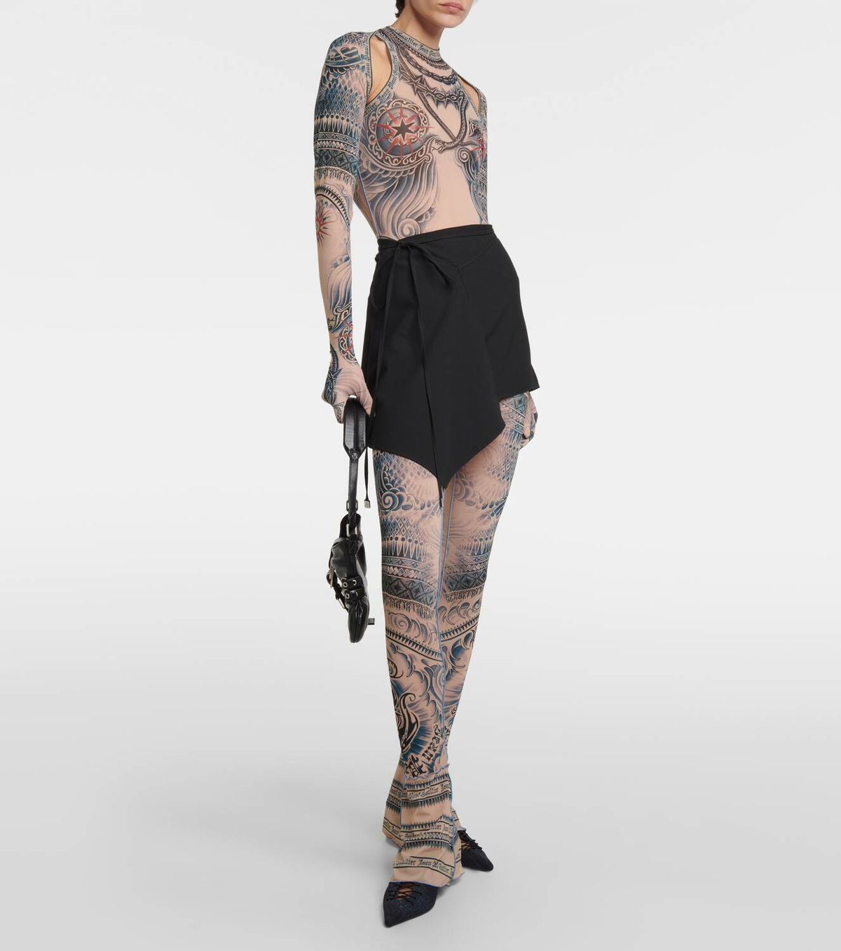 Jean Paul Gaultier Tattoo Collection printed gloves Jean Paul Gaultier
