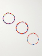 Roxanne Assoulin - Set of Three Enamel and Gold-Tone Bracelets