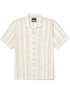 Beams Plus - Camp-Collar Striped Linen Shirt - Neutrals