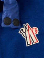 Moncler Grenoble - Shell-Trimmed Fleece Down Ski Jacket - Blue