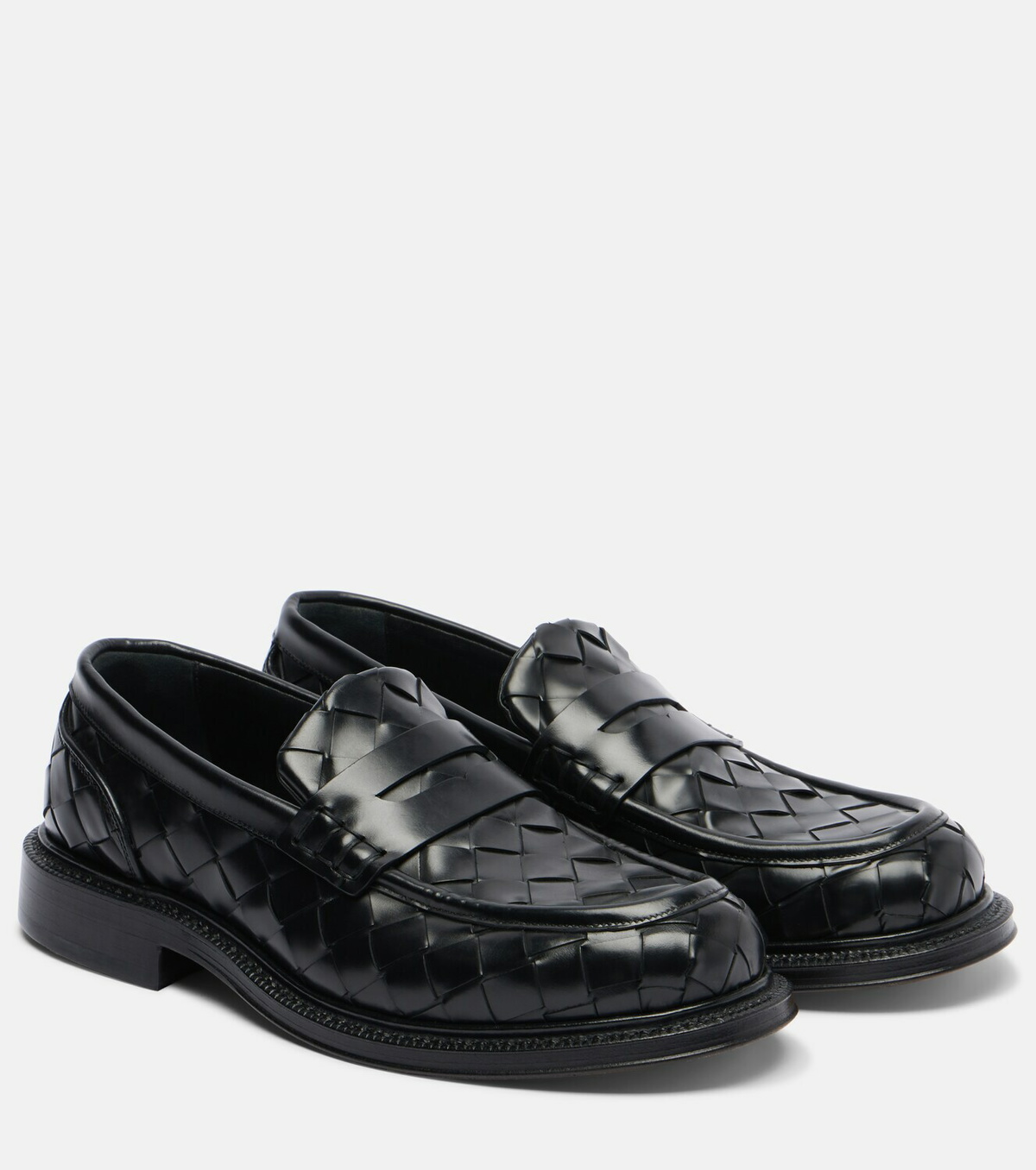 Bottega Veneta James Intrecciato leather loafers