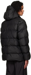 RAINS Black Alta Puffer Jacket