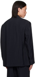 Studio Nicholson Navy Daburu Blazer