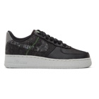 Nike Black and Green Air Force 1 07 Sneakers
