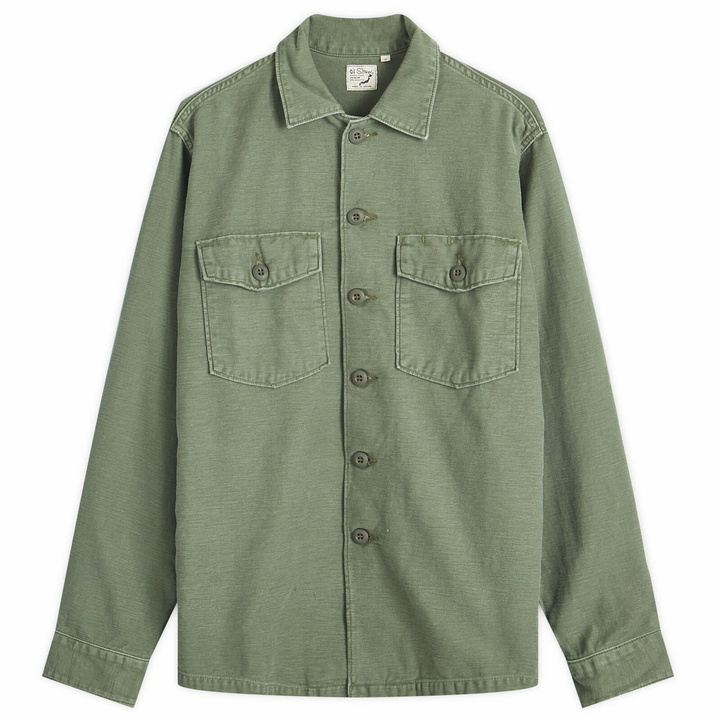 Photo: orSlow Men's US Army Shirt in Green Used