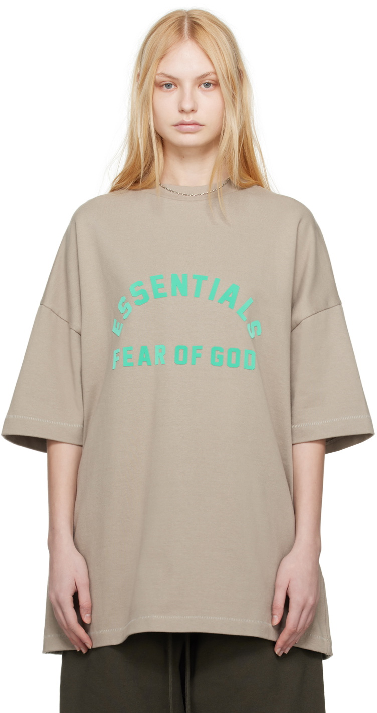 Fear of God ESSENTIALS Gray Crewneck T-Shirt Fear Of God Essentials