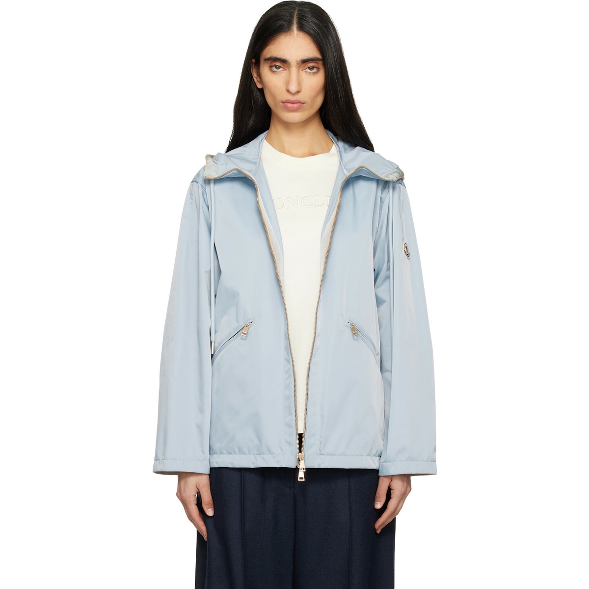 Moncler Blue Cassiopea Hooded Jacket