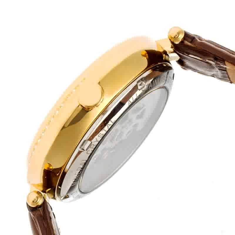 Empress Stella Automatic Crystal White Dial Ladies Watch EM2104