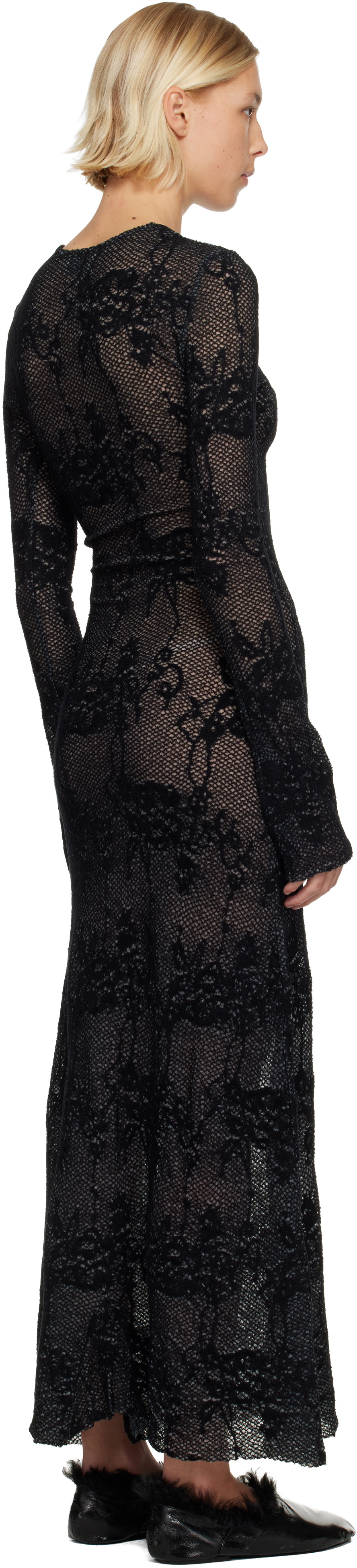 Collina Strada Black Yuri Midi Dress