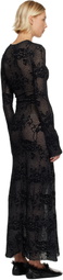 Collina Strada Black Yuri Midi Dress