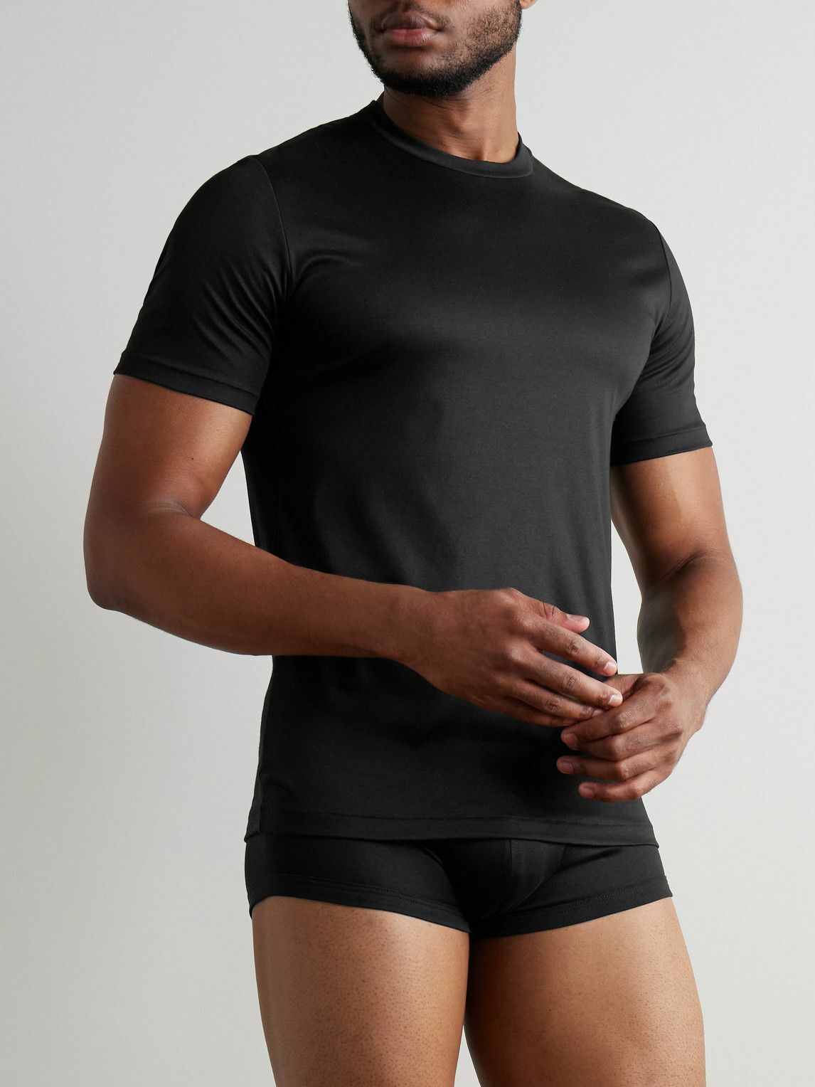 ZIMMERLI - Sea Island Cotton-Jersey T-Shirt - Black