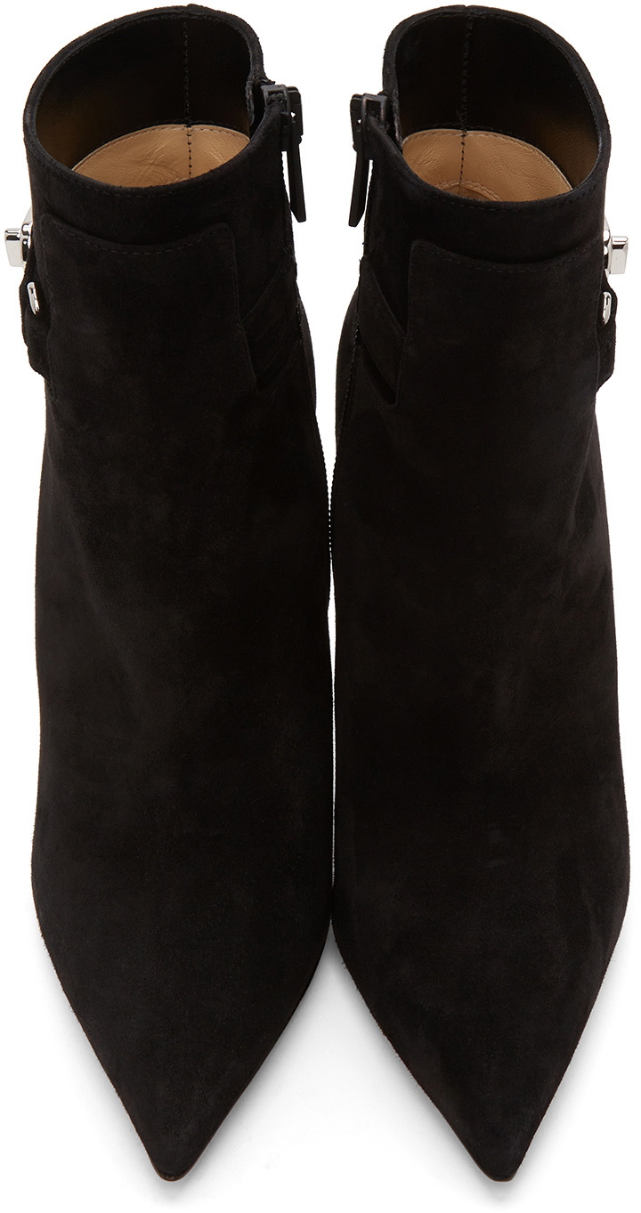 So Kate 100 Black Leather Booties