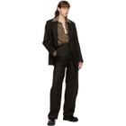 Eftychia Brown Wool Blazer