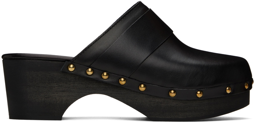 サンダル・ミュール aeyde Bibi Clogs - Aeyde - Butter - Leather Aeyde Black Bibi Clogs Aeyde