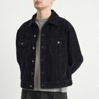 Studio Nicholson Men's Derby Double Dye Corduroy Trucker Jacket in Faded Blue