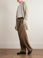 The Row - Zaydi Open-Knit Cotton and Silk-Blend Cardigan - Neutrals