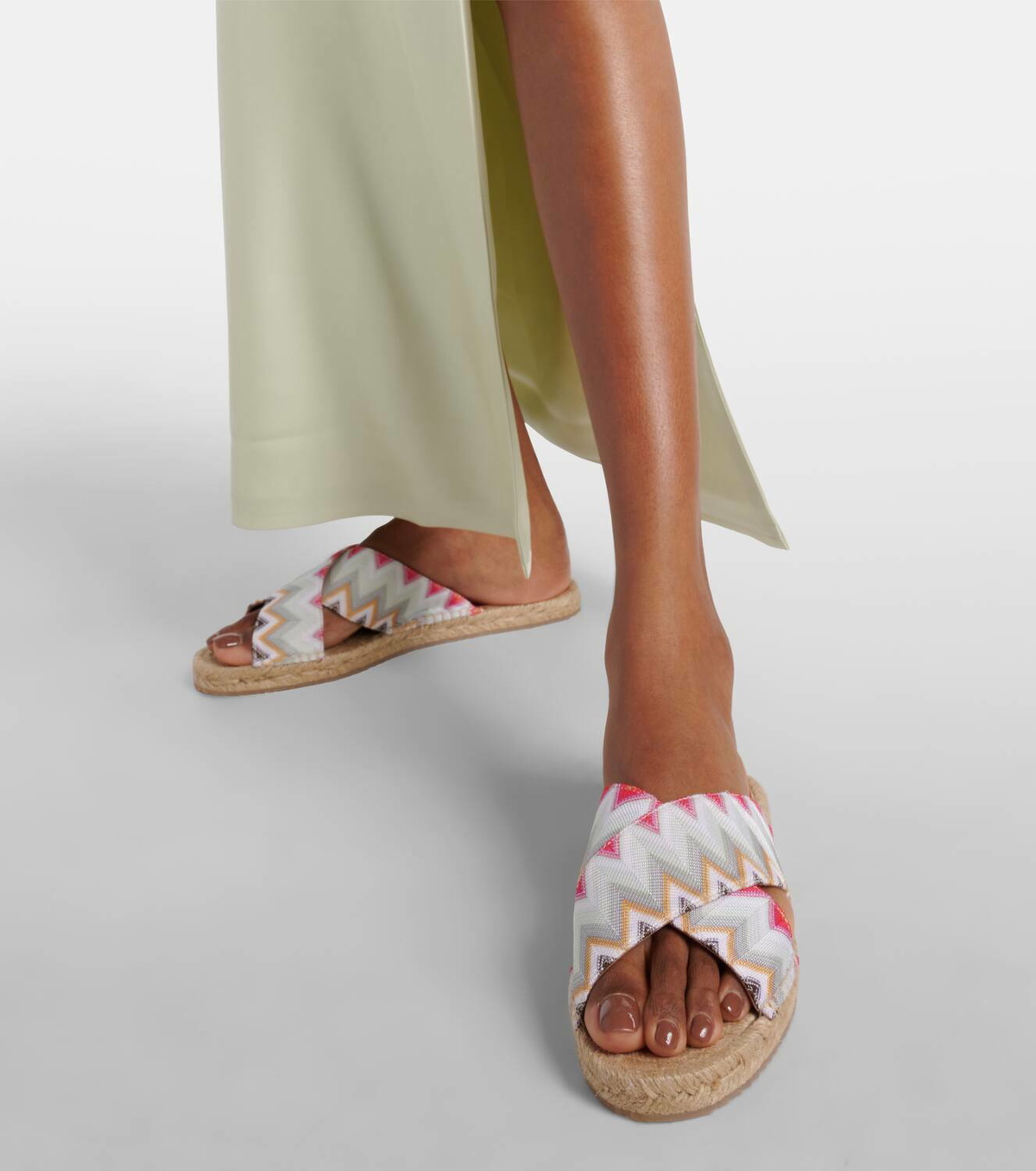 Missoni Harlow Zig Zag espadrille slides