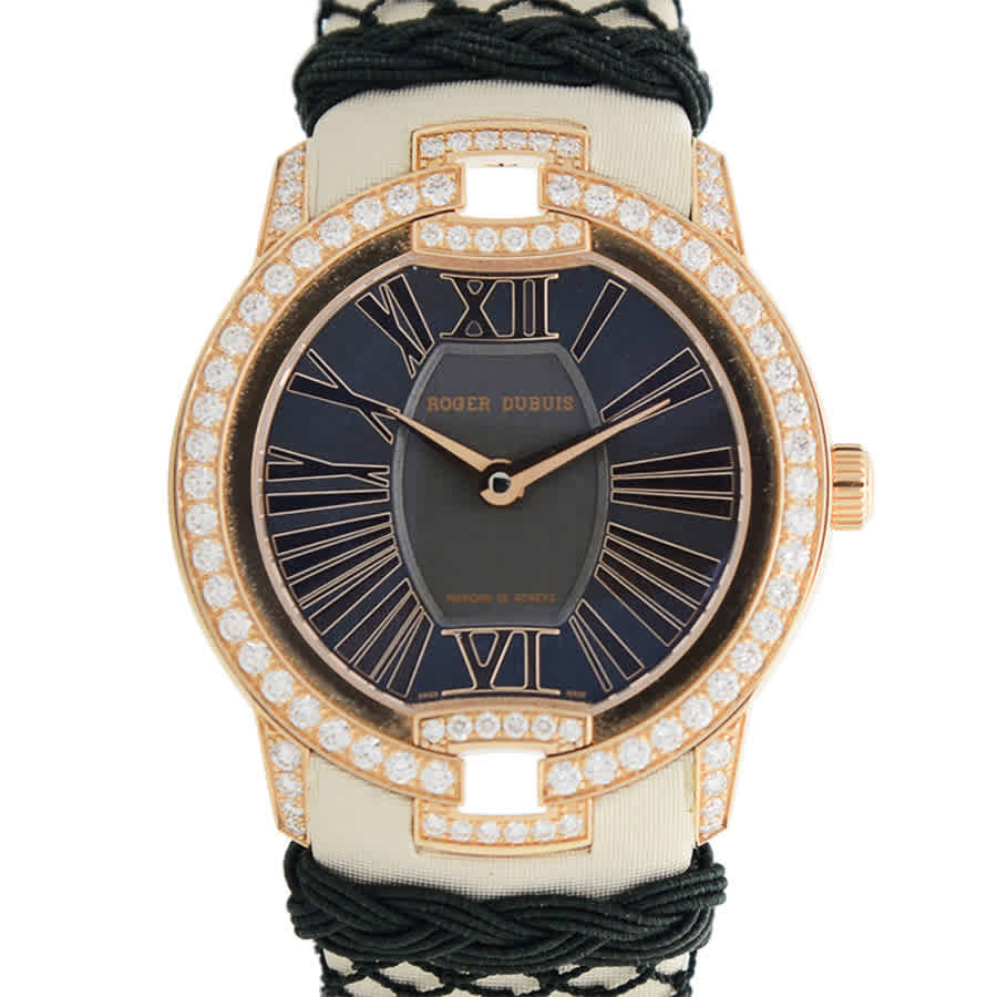 Roger Dubuis Velvet Automatic Diamond Black Dial Ladies Watch RDDBVE0015