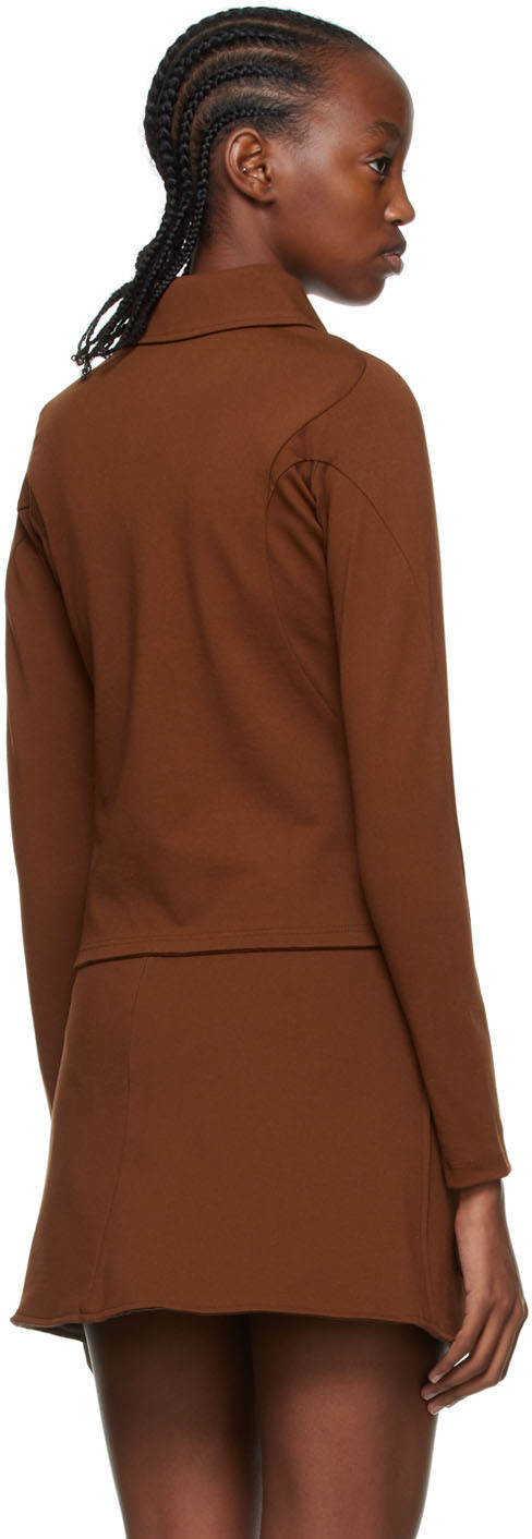 Anne Isabella Brown Viscose Shirt