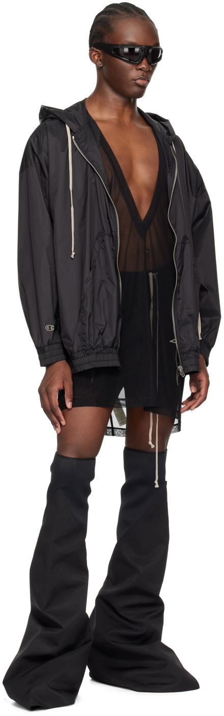 【関税・送料込】RICK OWENS Champion Jumbo Jason's フーディ Black Champion Edition Jumbo Jason's Hoodie by Rick Owens on